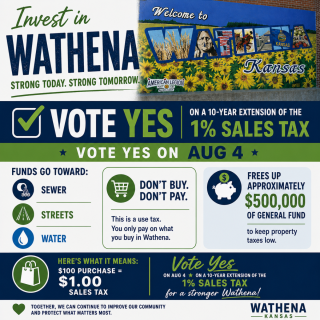 Sales Tax Vote campaign poster
